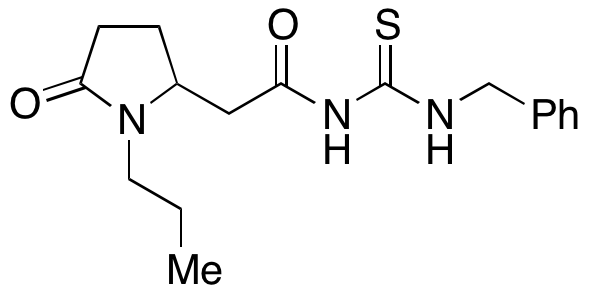 N-(Benzylcarbamothioyl)-2-(5-oxo-1-propylpyrrolidin-2-yl)acetamide