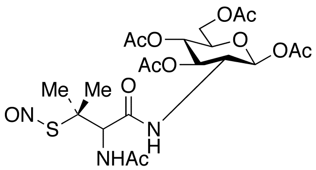 N-(S-Nitroso-N-acetyl-D,L-penicillamine)-2-amino-2-deoxy-1,3,4,6-tetra-O-acetyl-β-D-glucopyranose