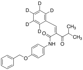 N-4-Benzyloxyphenyl α-Benzilidene-d5 Isobutyrylacetamide