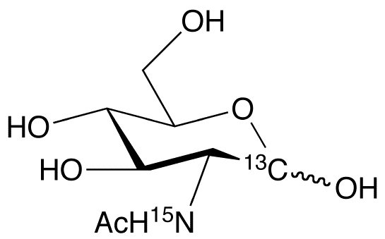 N-Acetyl-D-[1-13C15N]glucosamine