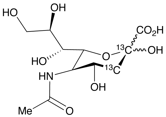 N-Acetyl-D-[2,3-13C2]neuraminic Acid