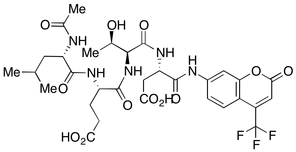 N-Acetyl-L-leucyl-L-α-glutamyl-L-threonyl-N-[2-oxo-4-(trifluoromethyl)-2H-1-benzopyran-7-yl]-L-α-asparagine