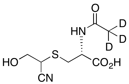 N-Acetyl-S-(1-cyano-2-hydroxyethyl)-L-cysteine-d3