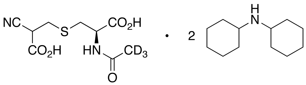 N-Acetyl-S-(2-cyanocarboxyethyl)-L-cysteine-d3 Bis(dicyclohexylamine) Salt