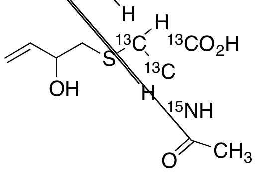 N-Acetyl-S-(2-hydroxy-3-but-3-en-1-yl)-L-Cysteine 1,2,3-13C3, 15N