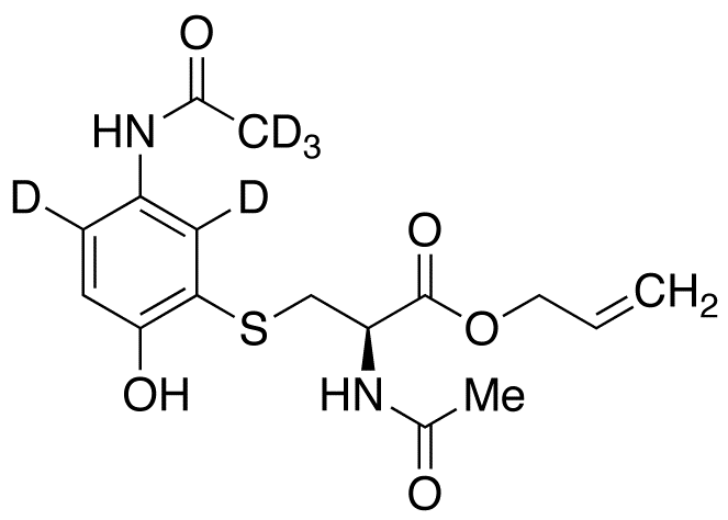 N-Acetyl-S-[3-acetamino-6-hydroxphenyl]cysteine-d5 Allyl Ester (Major)