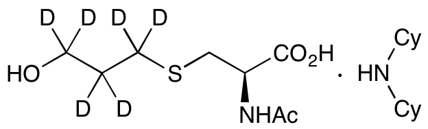 N-Acetyl-S-(3-hydroxypropyl-1,1,2,2,3,3-D6)cysteine, Dicyclohexylammonium Salt