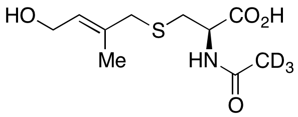 N-Acetyl-S-(4-hydroxy-2-methyl-2-trans-buten-1-yl)-L-cysteine-d3