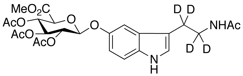 N-Acetyl Serotonin-d4 Tri-O-acetyl-β-D-glucuronide Methyl Ester