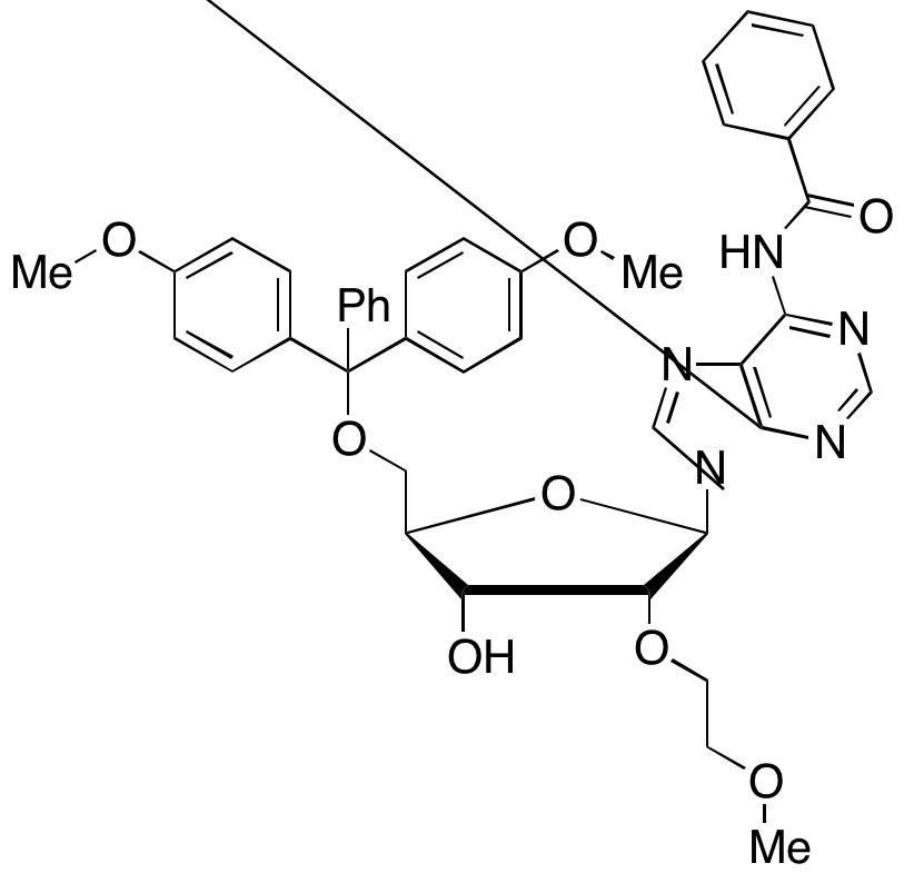 N-Benzoyl-5’-O-[bis(4-methoxyphenyl)phenylmethyl]-2’-O-(2-methoxyethyl)-adenosine