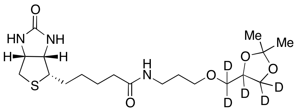 N-Biotinyl-3-aminopropyl Solketal-d5