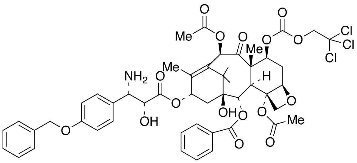 N-Debenzoyl-3’-p-O-benzy-7-{[(2,2,2,-trichloroethyl)oxy]carbonyl} Paclitaxel