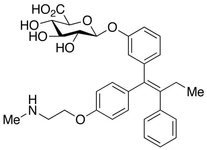 N-Desmethyl-3-hydroxy Tamoxifen O-β-D-Glucuronide