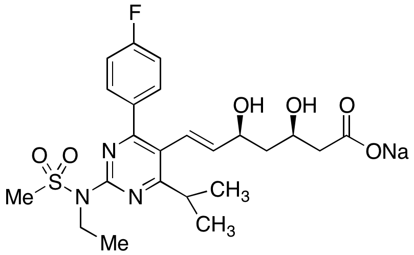 N-Desmethyl N-ethyl Rosuvastatin Sodium Salt