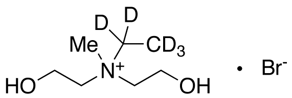 N-Ethyl-2-hydroxy-N-(2-hydroxyethyl)-N-methylethanaminium-d5 Bromide