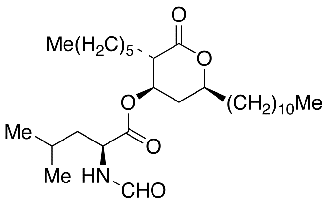 N-Formyl-L-leucine (3S,4R,6S)-3-Hexyltetrahydro-2-oxo-6-undecyl-2H-pyran-4-yl Ester