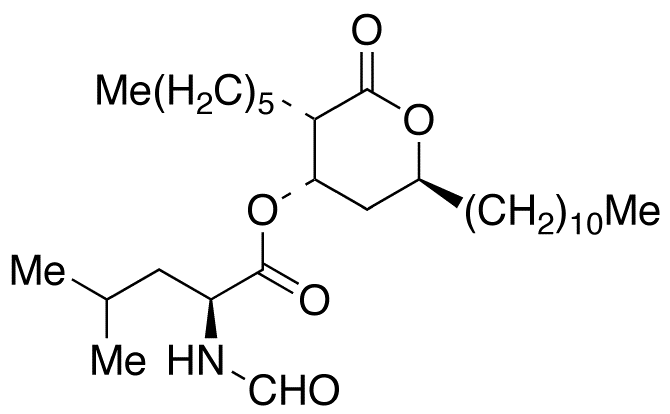 N-Formyl-L-leucine (3S,4S,6S)-3-Hexyltetrahydro-2-oxo-6-undecyl-2H-pyran-4-yl Ester