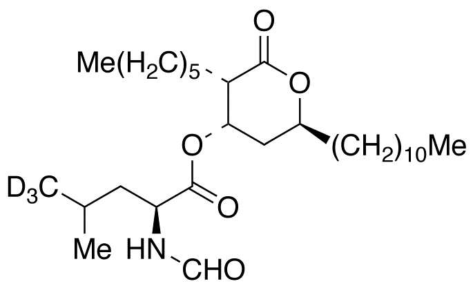 N-Formyl-L-leucine (3S,4S,6S)-3-Hexyltetrahydro-2-oxo-6-undecyl-2H-pyran-4-yl-d3 Ester