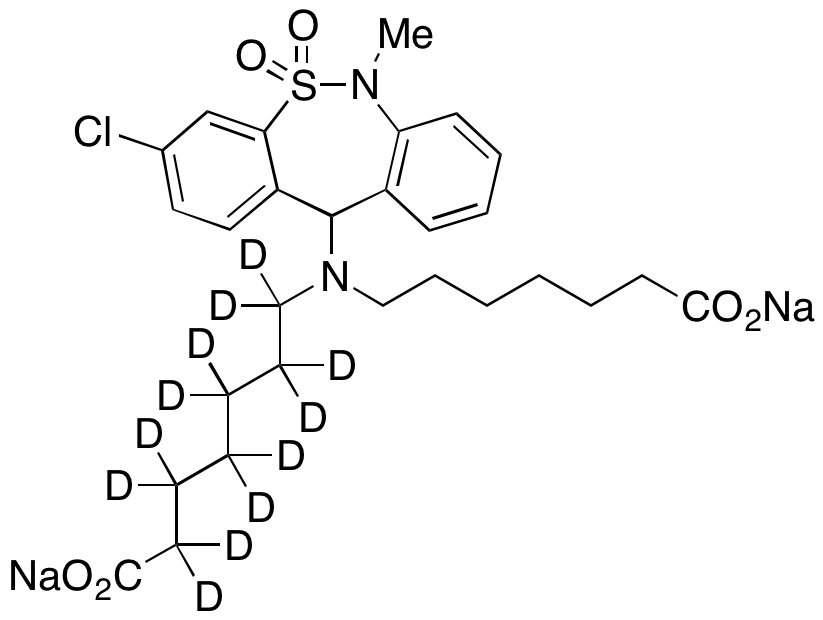 N-Heptanoic Acid Tianeptine Disodium Salt-d12