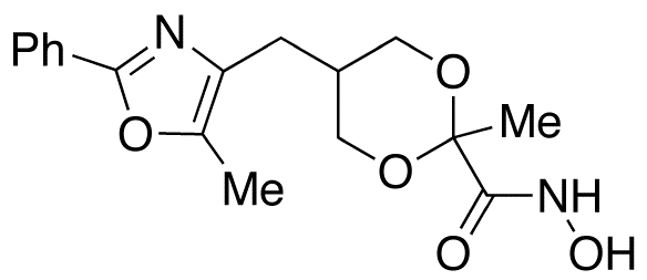 N-Hydroxy-2-methyl-5-[(5-methyl-2-phenyl-4-oxazolyl)methyl]-1,3-dioxane-2-carboxamide