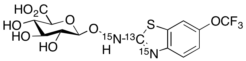 N-Hydroxy Riluzole O-β-D-Glucuronide-13C,15N2