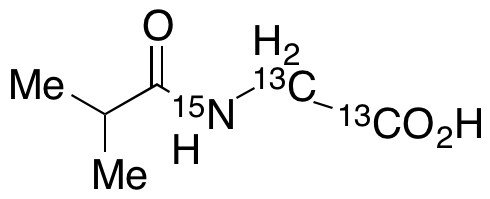 N-Isobutyrylglycine-13C2,15N