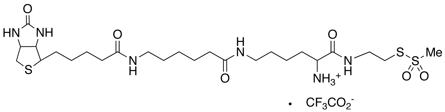 N-Methanethiosulfonylethylene-N6-(6-biotinamidocaproyl)lysineamido-N-α-ammonium Trifluoroacetic Acid Salt