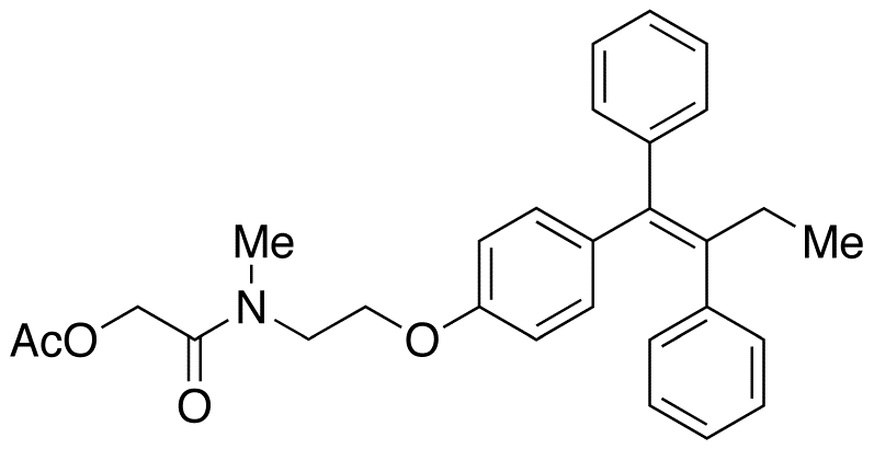 N-Methyl-N-(2-acetoxyacetyl) Tamoxifen (E/Z Mixture)