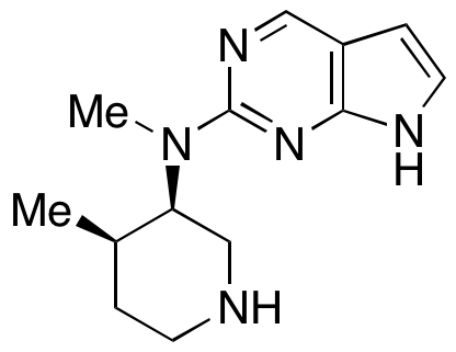 N-Methyl-N-(3R,4R)-4-methylpiperidin-3-yl-7-deazapurine-2-amine