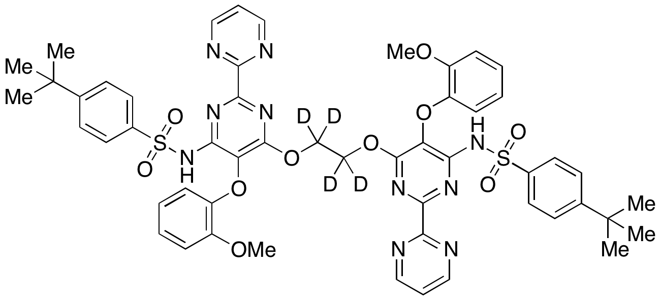 N,N’-[1,2-Ethanediylbis[oxy[5-(2-methoxyphenoxy)[2,2’-bipyrimidine]-6,4-diyl]]]bis[4-(1,1-dimethylethyl)-benzenesulfonamide-d4