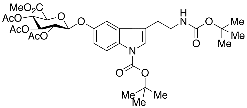 N,N-Di-(tert-Butyloxycarbonyl) Serotonin 2,3,4-tri-O-Acetyl-β-D-glucuronide Methyl Ester