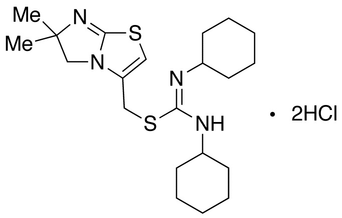 N,N’-Dicyclohexylcarbamimidothioic Acid  (5,6-Dihydro-6,6-dimethylimidazo[2,1-b]thiazol-3-yl)methyl Ester Hydrochloride