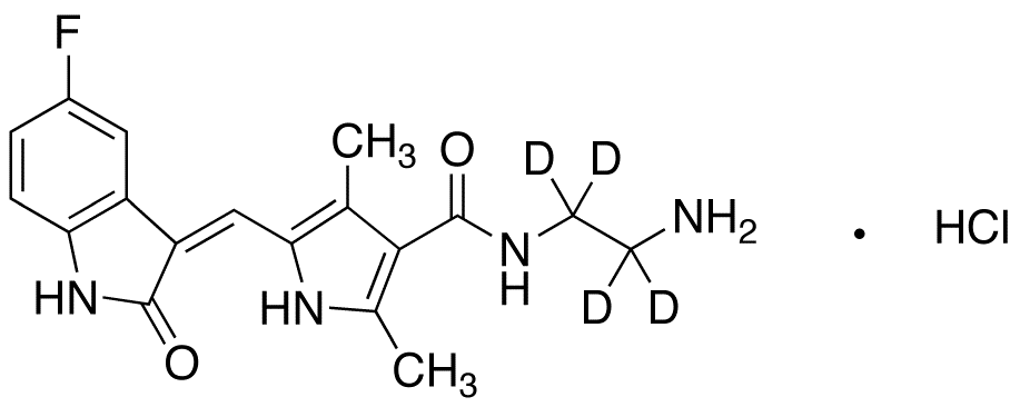 N,N-Didesethyl Sunitinib-d4 Hydrochloride