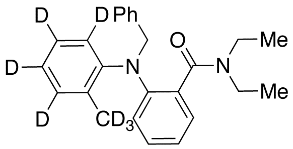 N,N-Diethyl-2-[(2-methylphenyl)(phenylmethyl)amino]-benzamide-d7