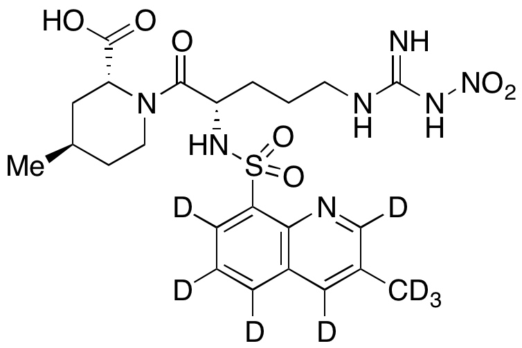 N-Nitro-1,2,3,4-tetradehydro Argatroban-d8