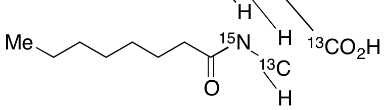 N-Octanoylglycine-13C2,15N