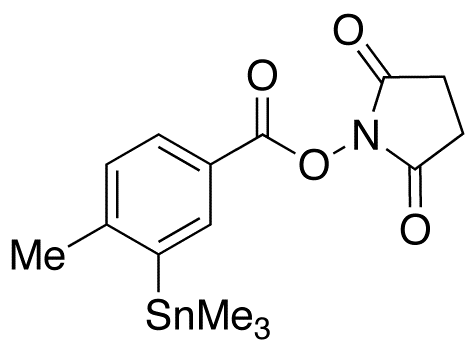 N-Succinimidyl 4-Methyl-3-trimethylstannyl Benzoate