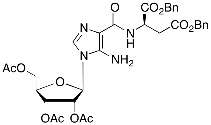 N-Succinyl-5-aminoimidazole-4-carboxamide Ribose Dibenzyl Ester 2’,3’,5’-Triacetate