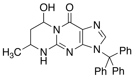 N-Trityl-4,6,7,8-tetrahydro-8-hydroxy-6-methylpyrimido[1,2-a]purin-10(3H)-one