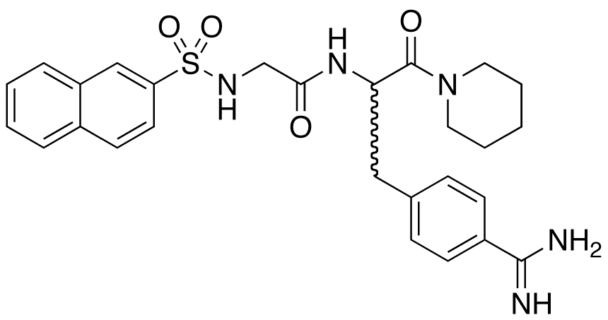 Nα-(2-Naphthalenesulfonylglycyl)-4-amidino-D,L-phenylalaninepiperidide