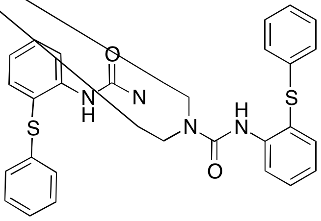 N1,N4-Bis[2-(phenylthio)phenyl]-1,4-piperazinedicarboxamide