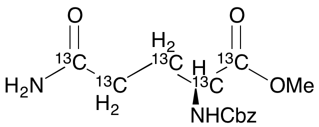 N2-[(Phenylmethoxy)carbonyl]-L-glutamine Methyl Ester-13C5