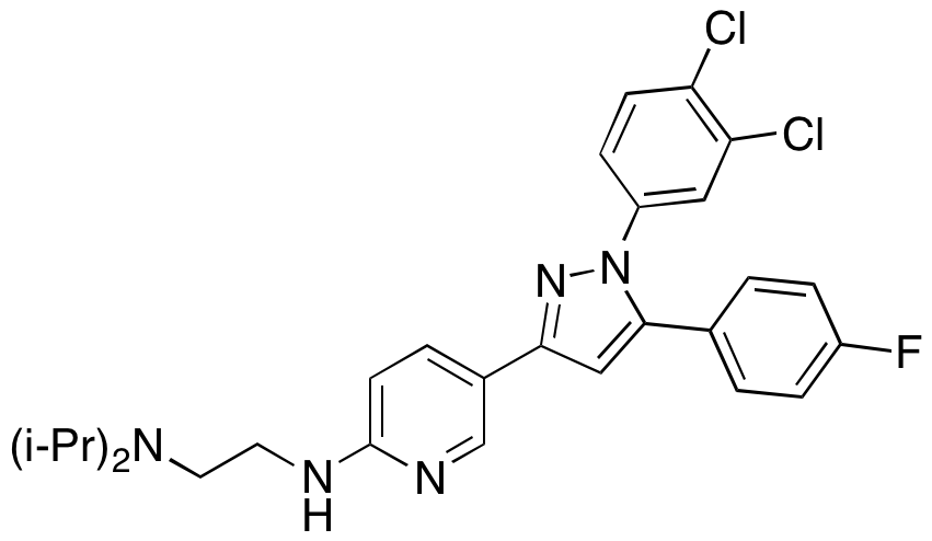 N2-[5-[1-(3,4-Dichlorophenyl)-5-(4-fluorophenyl)-1H-pyrazol-3-yl]-2-pyridinyl]-N1,N1-bis(1-methylethyl)-1,2-ethanediamine