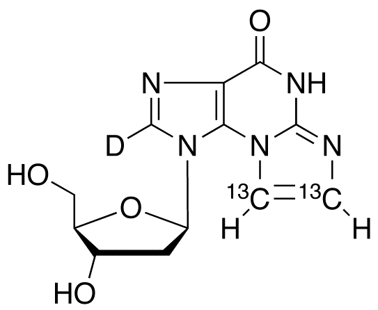 N2,3-Etheno-2’-deoxy Guanosine-13C2,D, Major