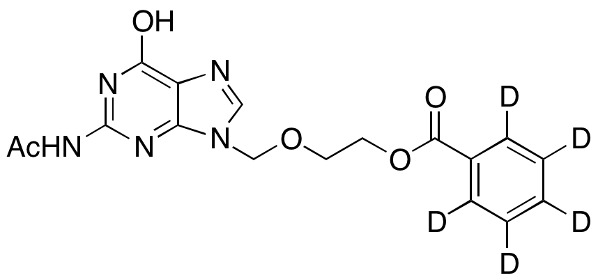 N2-Acetyl Acyclovir Benzoate-d5