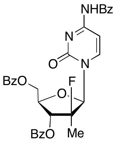 N4,3’,5’-Tribenzoyl,2’-deoxy-2’β-fluoro-2’C-α-methyl Cytidine