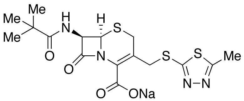 N7-Des[2-(1H-tetrazol-1-yl)acetyl]-N7-(tert-butylcarbonyl) Cefazolin Sodium Salt