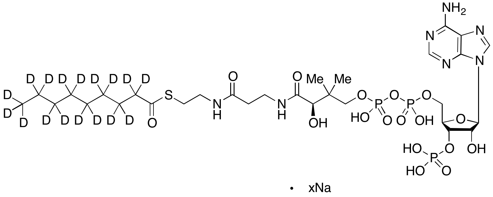 Nonanoyl Coenzyme A-d17 Sodium Salt