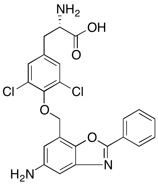 O-[(5-Amino-2-phenyl-7-benzoxazolyl)methyl]-3,5-dichloro-L-tyrosine