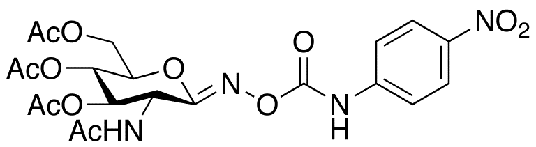 O-(2-Acetamido-2-deoxy-3,4,6-tri-o-acetyl-D-glucopyranosylidene)amino N-(4-nitrophenyl)carbamate